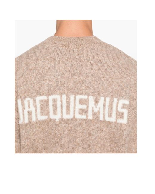Jacquemus Pink Long-Sleeved Sweater for men