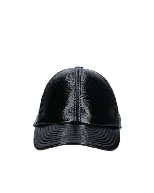 Courreges Black Courrèges Logo Embroidered Baseball Cap