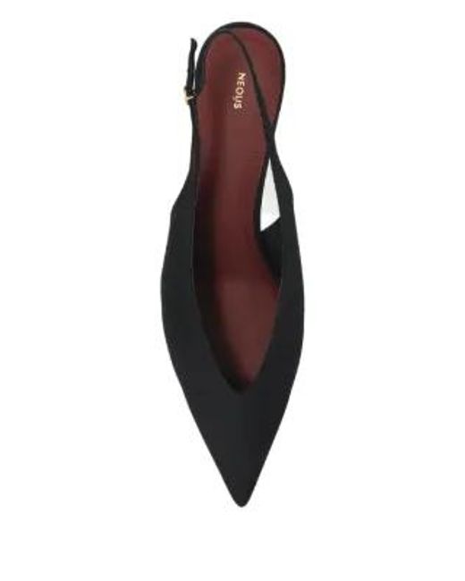 Neous Black Diske Slingback Pumps