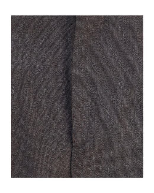 Lardini Gray Straight-Leg Trousers for men