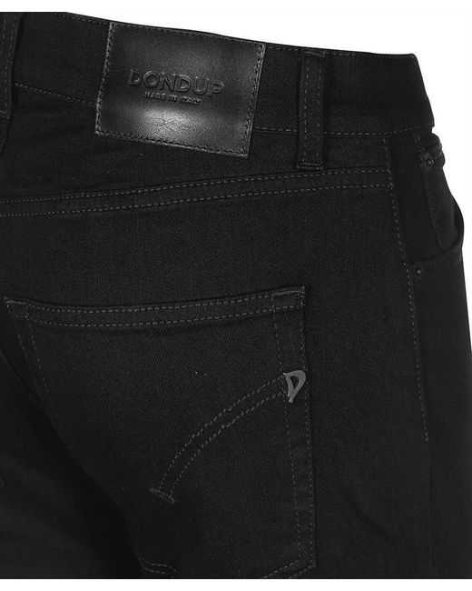 Dondup Black Logo Jeans