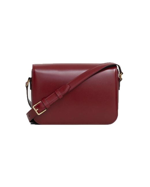 Céline Red Classique Triomphe Bag