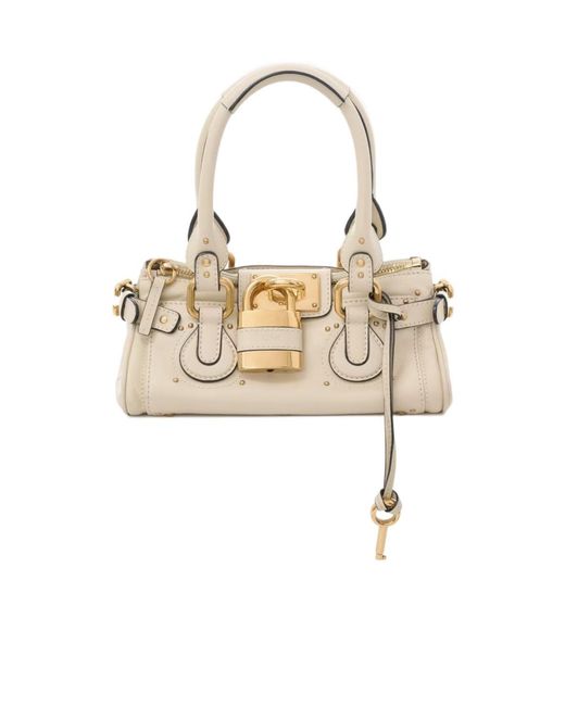 Chloé White Chloé Paddington Small Shoulder Bag