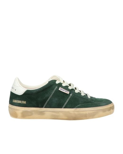 Golden Goose Deluxe Brand Green Soul Star Low-Top Sneakers