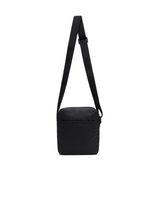 DIESEL Black Logo-Print Messenger Bag for men