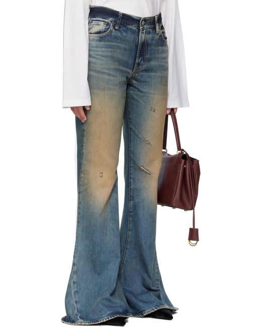 Acne Blue Belt Loop Jeans