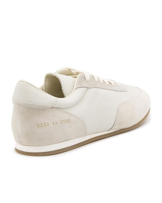 Common Projects White Round Toe Low-Top Sneakers for men