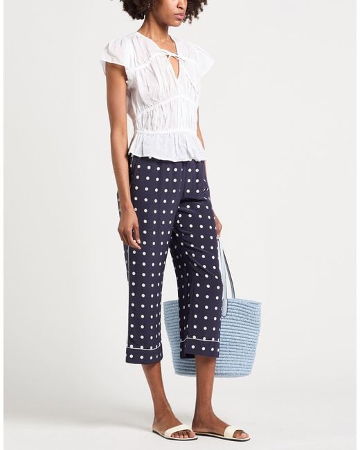 Rag & Bone White Minimalist Solid Short-Sleeve Top
