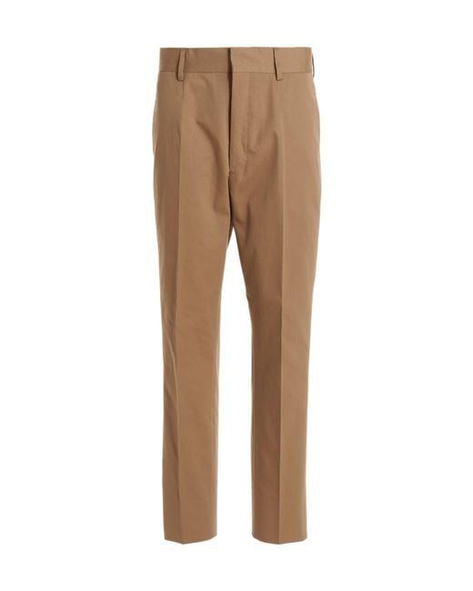 Prada Natural Straight Leg Tailored Pants for men