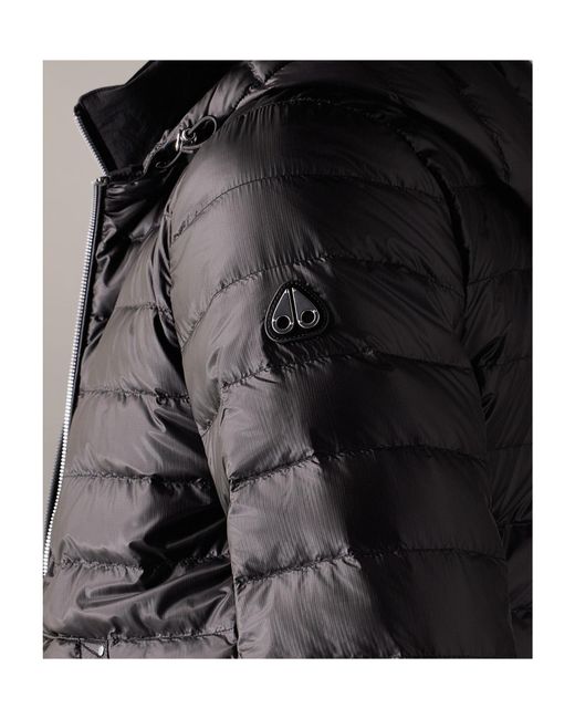 Moose Knuckles Black Cloud Walker Air Down Jacket for men