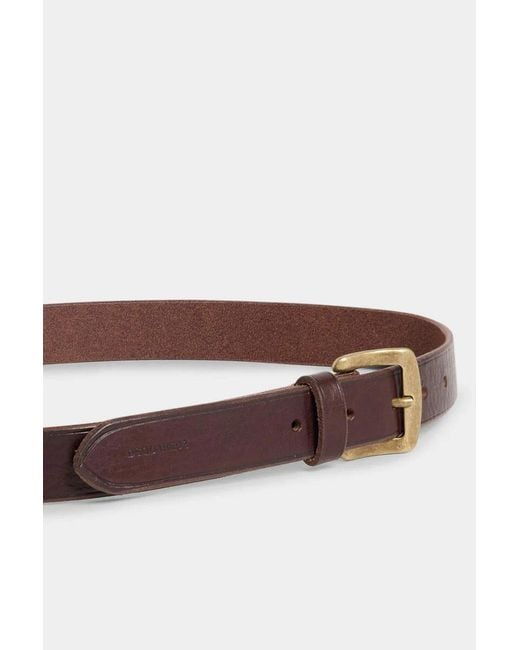 DSquared² Brown Buckle-Fastening Belt