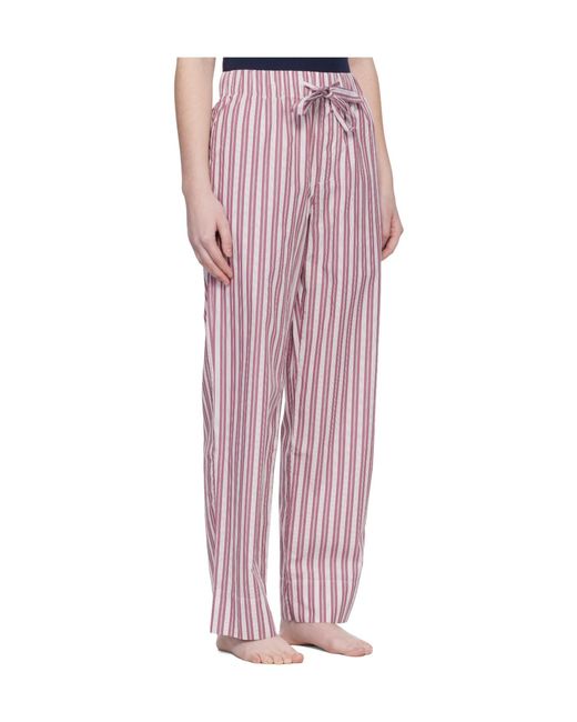 Tekla Pink Striped Pajama Trousers for men