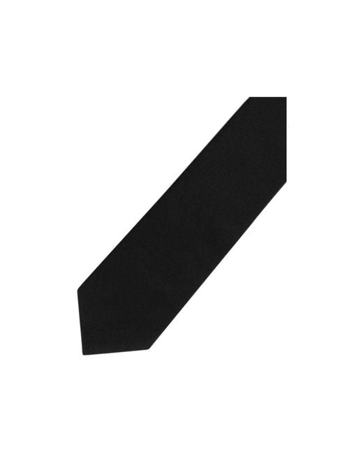 Dolce & Gabbana Black Satin Martini Tie for men