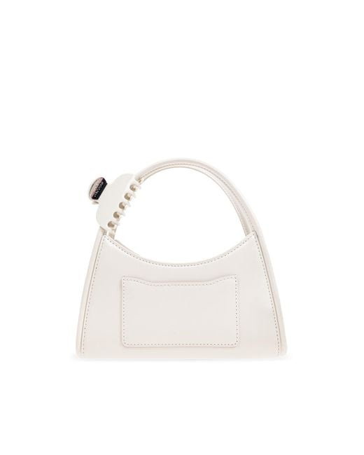 Marc Jacobs White The Claw Clip Crossbody Bag