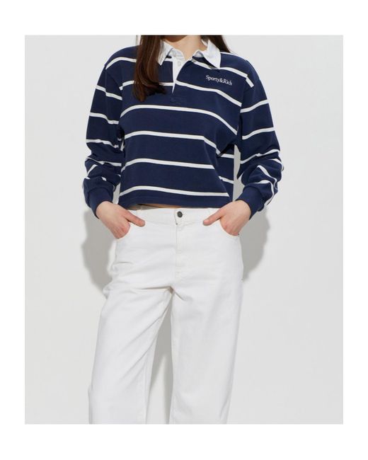 Sporty & Rich Blue Polo Shirts