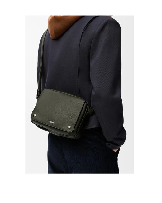 Loewe Green Logo Printed Xs Messenger Bag for men
