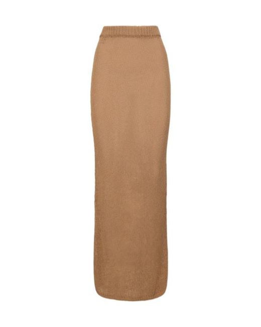AYA MUSE Natural Knitted Skirt