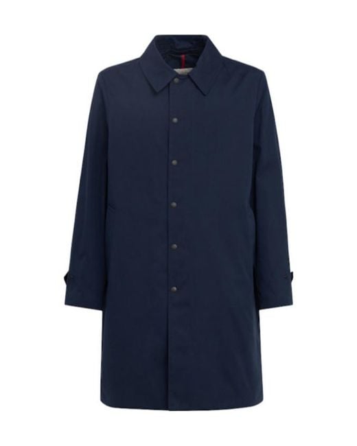 Moncler Blue Ttech Down Parka Jacket for men