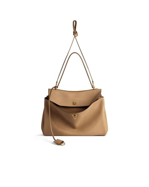 Balenciaga Brown Rodeo Large Handbag