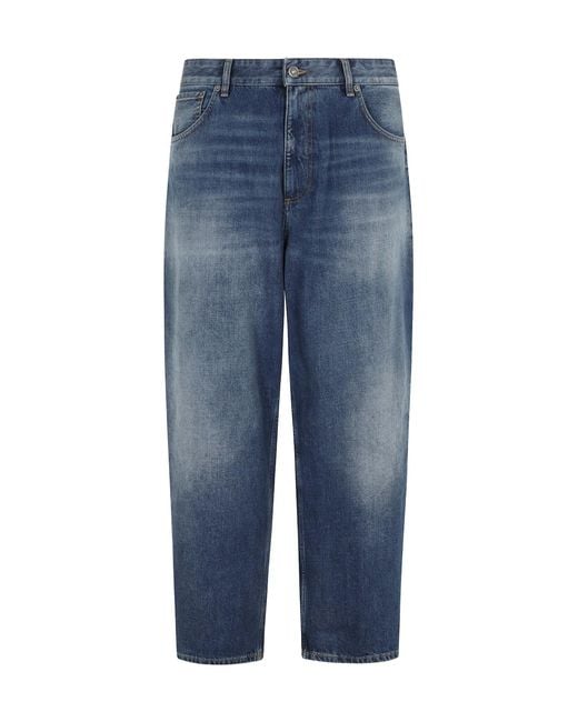 Dondup Blue Belt Loop Jeans for men