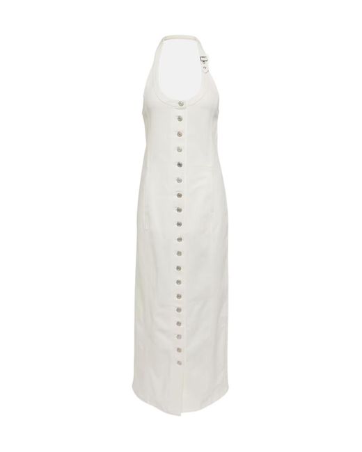 Courreges White Halter Neck Dress