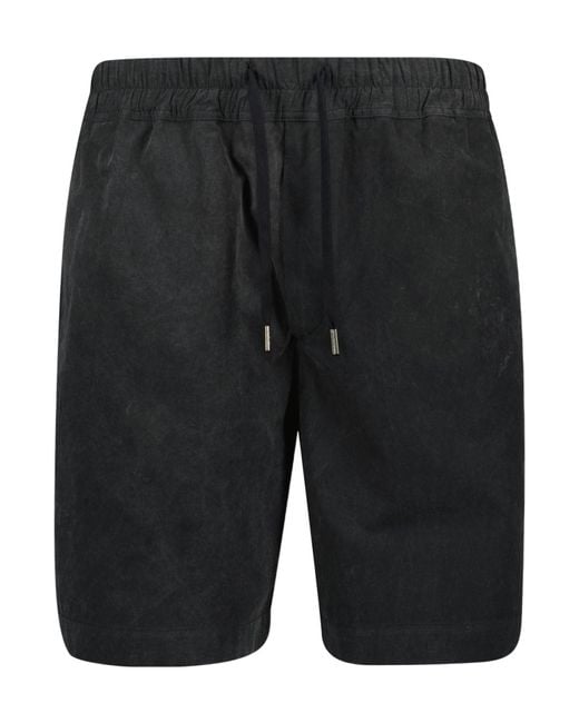 IRO Black Maxe Relaxed Shorts for men