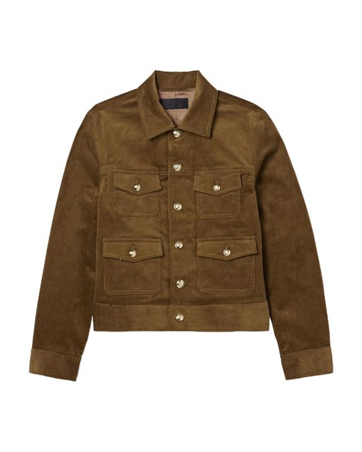 Nili Lotan Green Lizeth Corduroy Casual Jacket