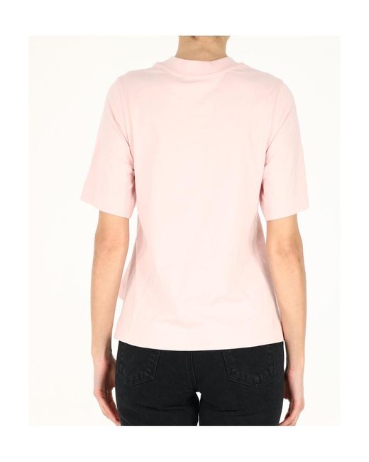 Stella McCartney Pink Godet-Detailed T-Shirt