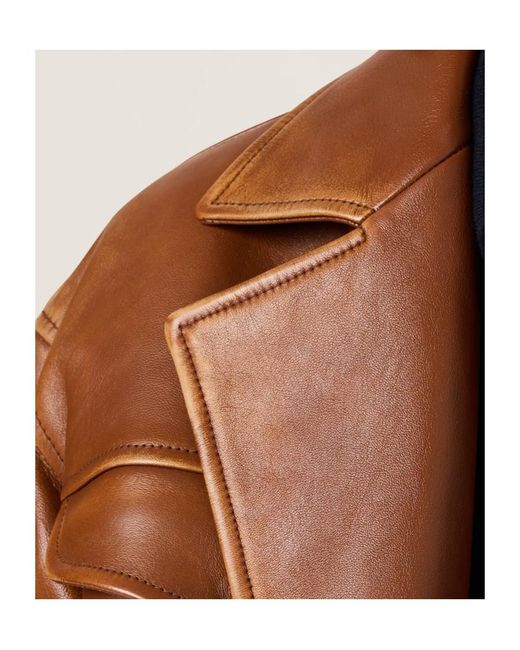 Miu Miu Brown Button-Up Padded Jacket