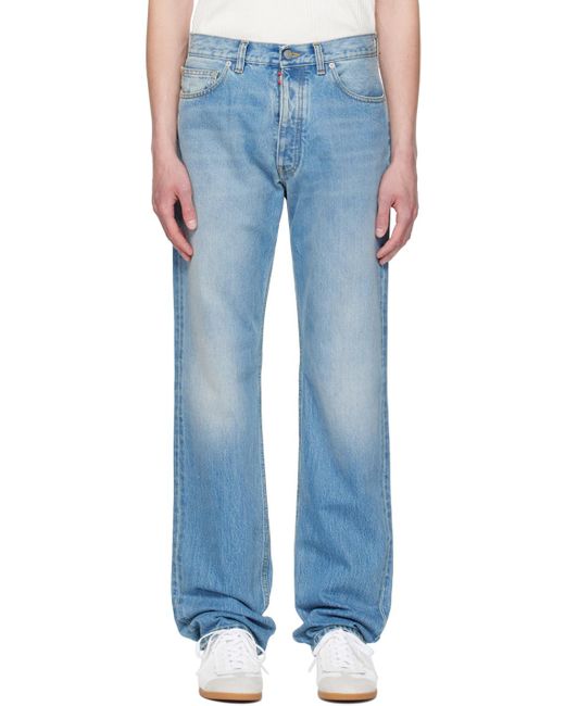 Maison Margiela Blue Straight-Leg Jeans for men