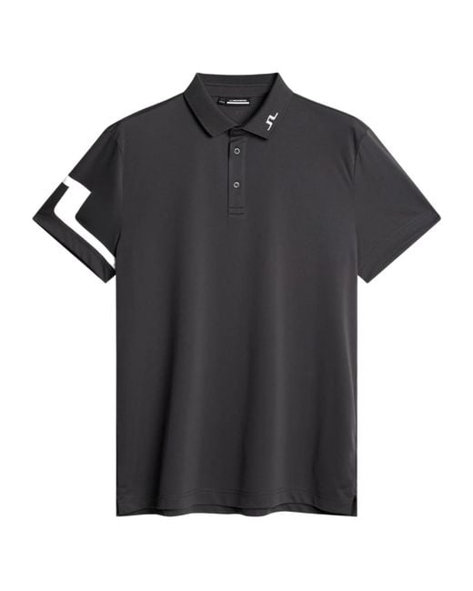 J.Lindeberg Black Heath Polo for men