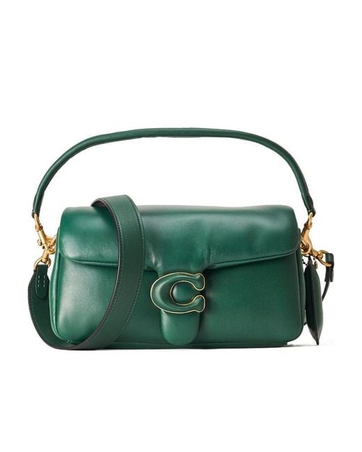 COACH Green Plain Shoulder Bag