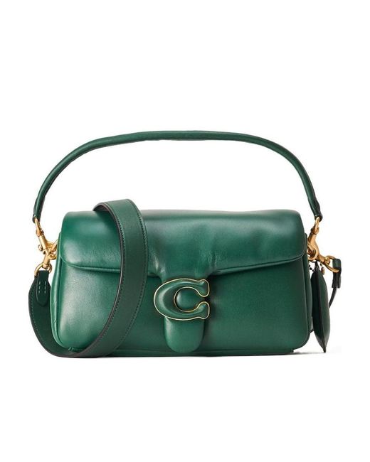COACH Green Plain Shoulder Bag