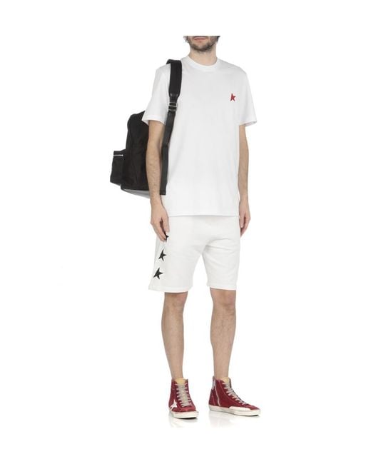 Golden Goose Deluxe Brand White Cotton Star-Motif Track Pants for men