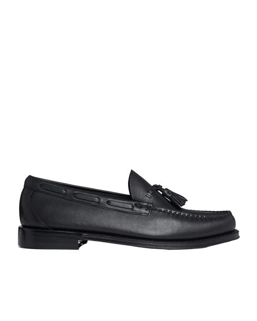 G.H.BASS Black Weejuns Larkin Tassel Loafers for men