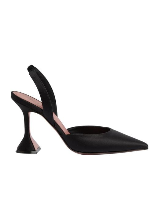 AMINA MUADDI Black Pointed-Toe High Heels