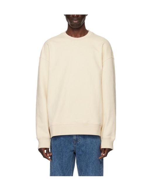 Wooyoungmi White Logo Embossed Sweater for men