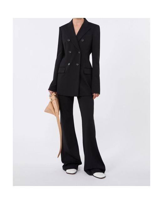 Sportmax Black Gettone Flared Pants