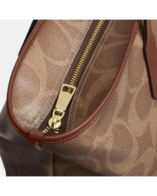 COACH Brown Large City Tote Bag
