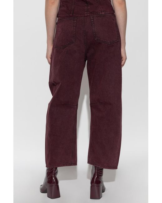 Rag & Bone Purple Jeans With Belt Loops