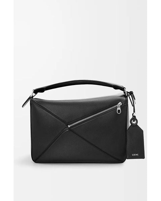 Loewe Black Large Featherlight Puzzle Bag for men