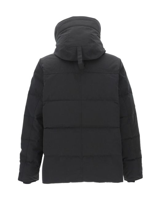 Canada Goose Blue Padded Hooded Coat for men