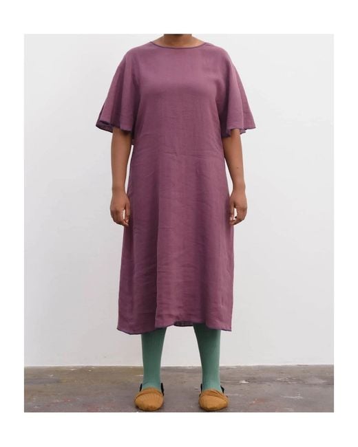 Baserange Purple Loose Dress