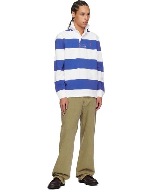 Polo Ralph Lauren Blue The Iconic Rugby Shirt Polo Shirt for men