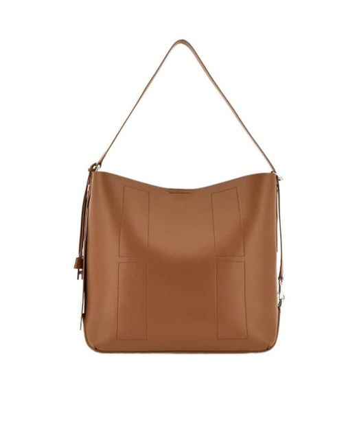 Hogan Brown Medium Hocket Hobo Bag