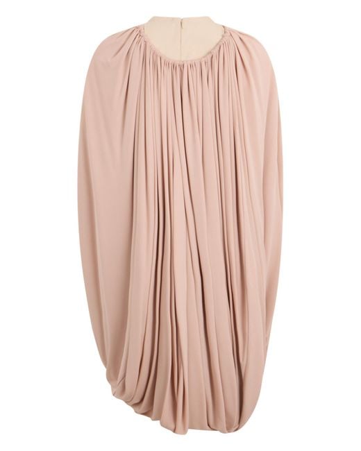 Philosophy Di Lorenzo Serafini Pink Draped Cape Dress
