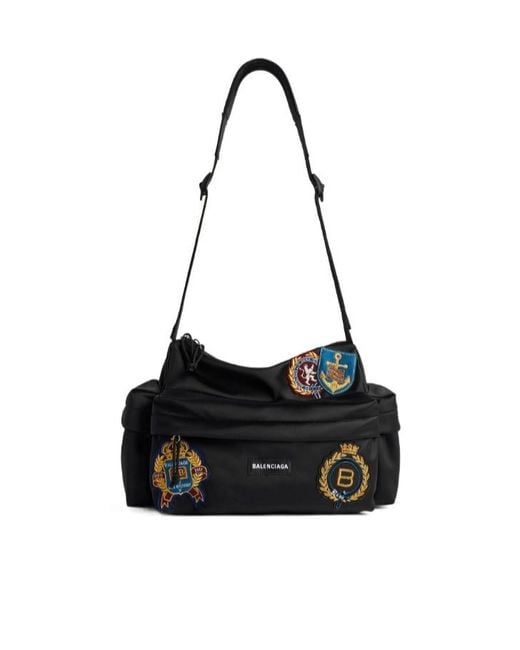 Balenciaga Black Explorer Multipocket Weekender Small for men