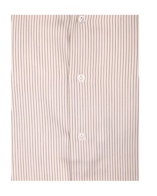Lardini Pink Striped Shirt for men