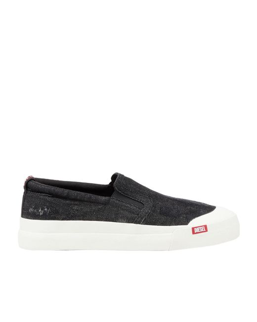 DIESEL Black S-Athos Slip-On Sneakers