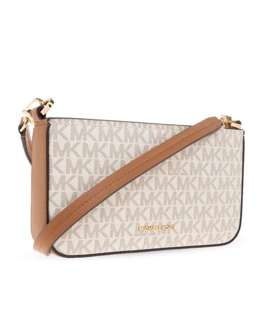 MICHAEL Michael Kors Natural Logo Chain Shoulder Bag